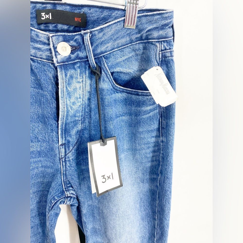 3x1 NWT Higher Ground Gusset Vasto Cropped Jeans sz24 - Picture 8 of 11
